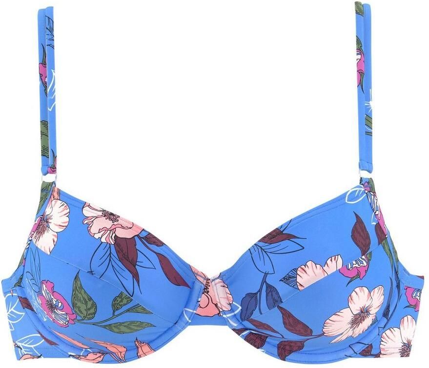 S.Oliver RED LABEL Beachwear Bikinitop met beugels Maya met dubbele bandjes en gebloemd design - Foto 1