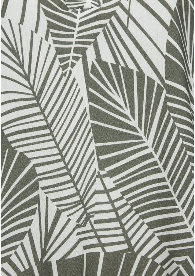 S.Oliver RED LABEL Beachwear Blousejurk met bladdessin - Foto 2