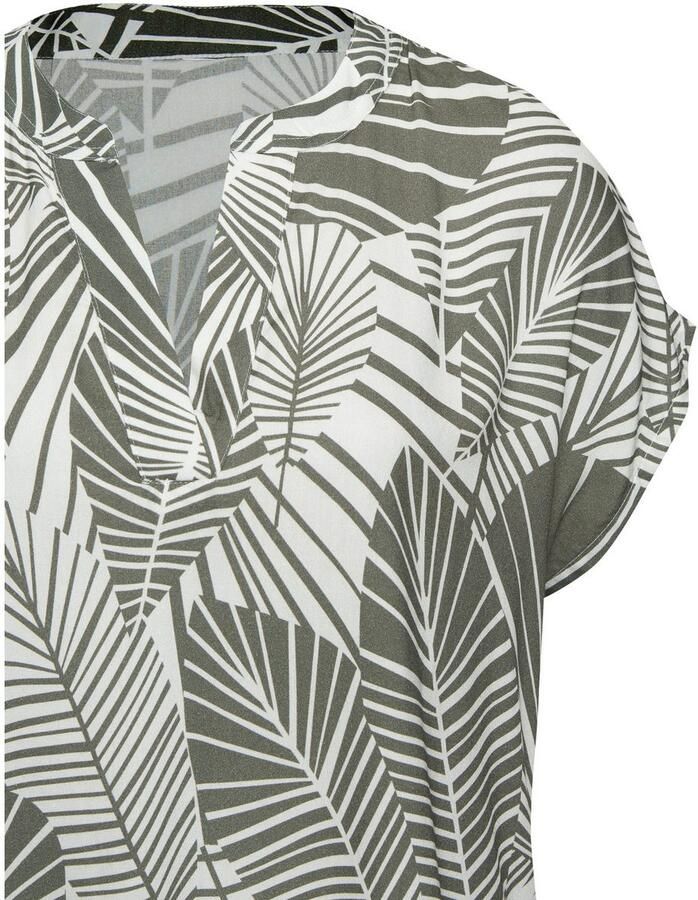 S.Oliver RED LABEL Beachwear Blousejurk met bladdessin