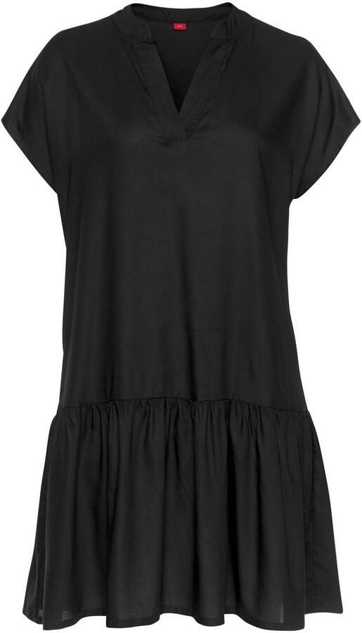 S.Oliver RED LABEL Beachwear Blousejurk met volants op de rok tuniekjurk zomerjurk basic - Foto 3