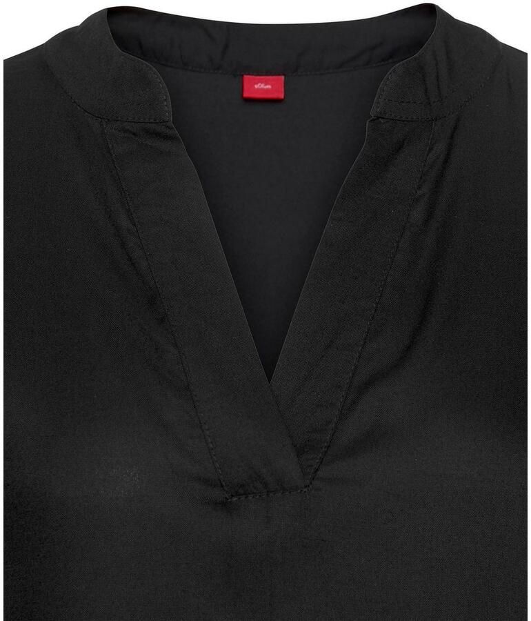 S.Oliver RED LABEL Beachwear Blousejurk met volants op de rok tuniekjurk zomerjurk basic