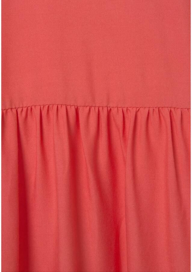 S.Oliver RED LABEL Beachwear Blousejurk met volants op de rok tuniekjurk zomerjurk basic