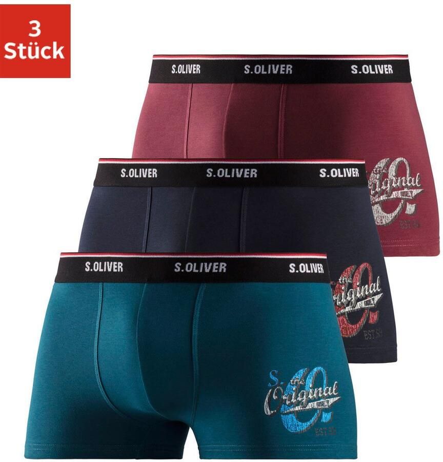 S.Oliver RED LABEL Beachwear Boxershort voor heren (set 3 stuks) - Foto 5