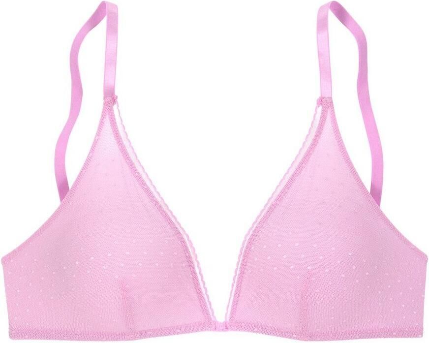 S.Oliver RED LABEL Beachwear Bralette-bh Charlotte zonder beugels gemaakt van tule in een subtiele look met stippen lingerie - Foto 4