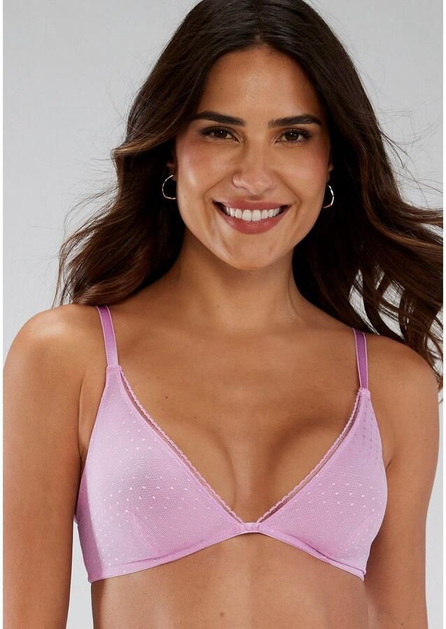 S.Oliver RED LABEL Beachwear Bralette-bh Charlotte zonder beugels gemaakt van tule in een subtiele look met stippen lingerie