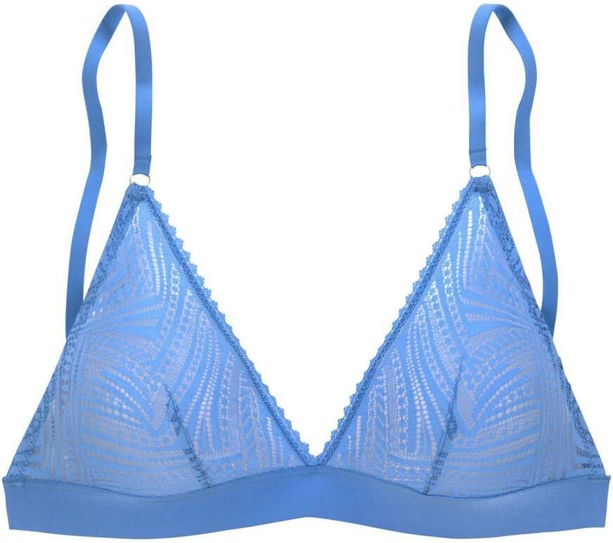 S.Oliver RED LABEL Beachwear Bralette-bh Clemence zonder beugels van grafisch kant in transparante look lingerie - Foto 4