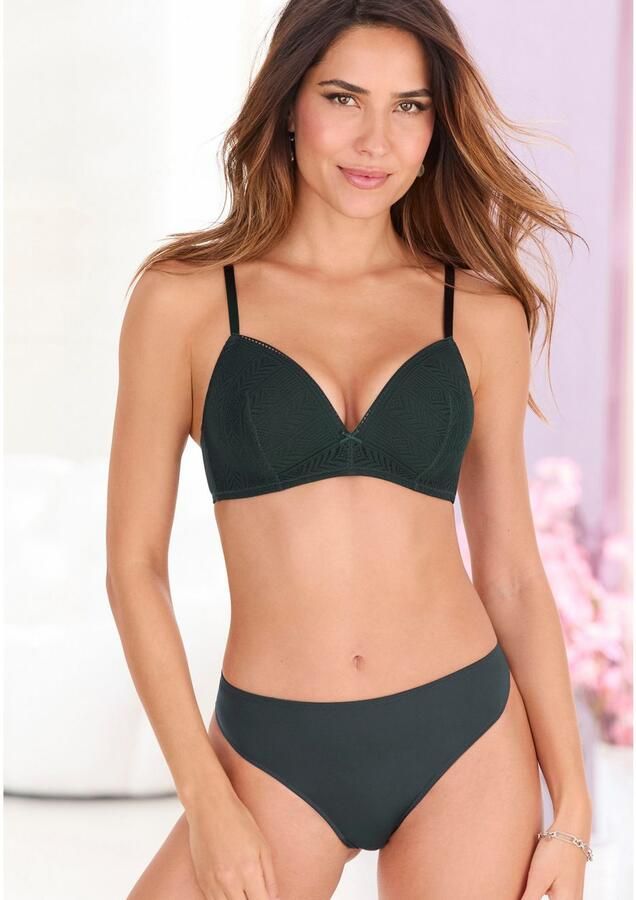 S.Oliver RED LABEL Beachwear Slip FABIENNE van grafisch kant met modieuze netinzet