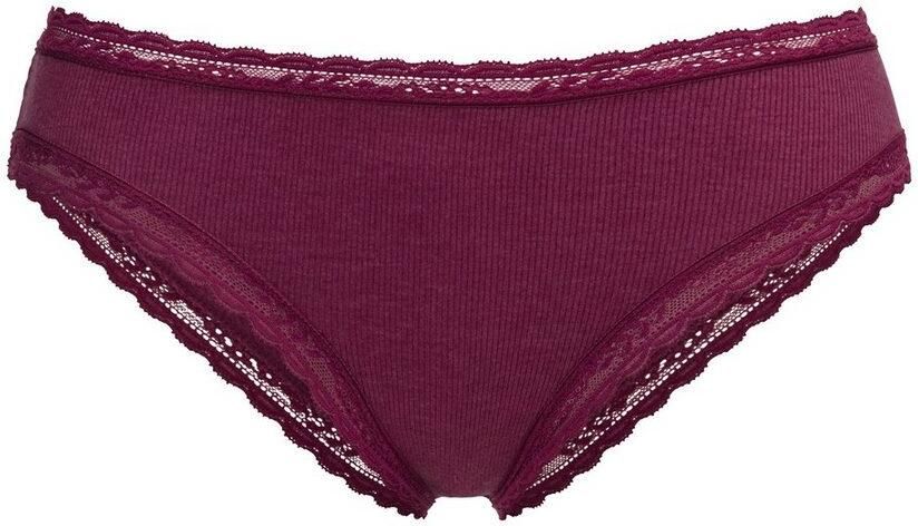 S.Oliver RED LABEL Beachwear Brazilian slip met modieus kant van katoenmix (set 2 stuks) - Foto 4