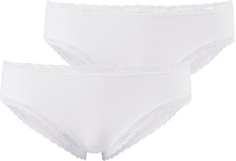 S.Oliver RED LABEL Beachwear Brazilian slip met modieus kant van katoenmix (set 2 stuks) - Foto 3