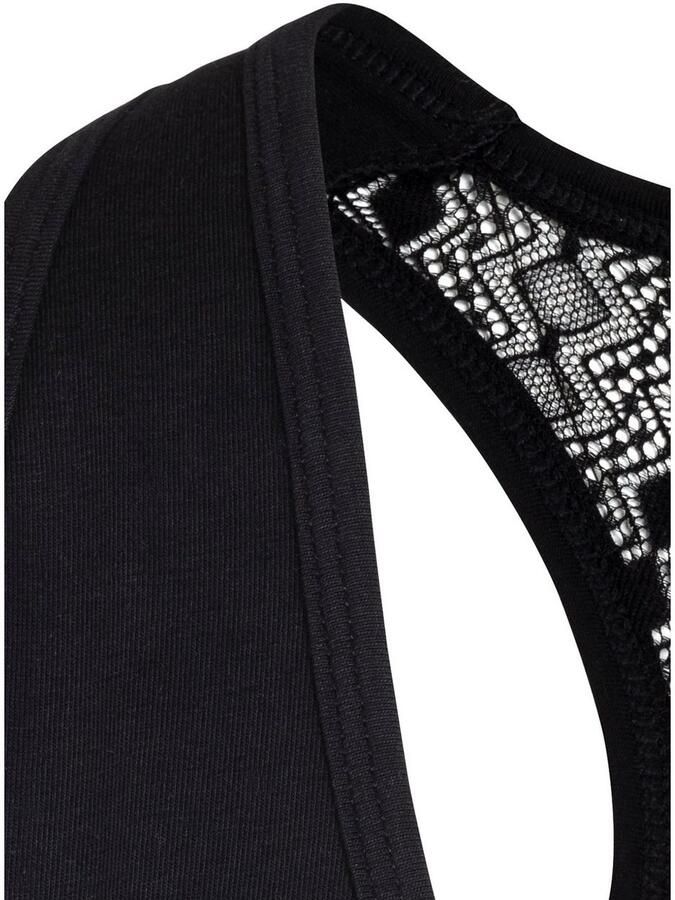 S.Oliver RED LABEL Beachwear Bustier gemaakt van stretchkatoen met grafisch kant