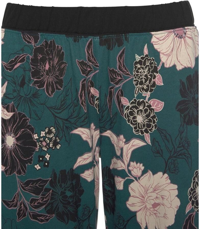 S.Oliver RED LABEL Beachwear Capripyjama met gebloemde 3 4-culotte (2-delig 1 stuk)