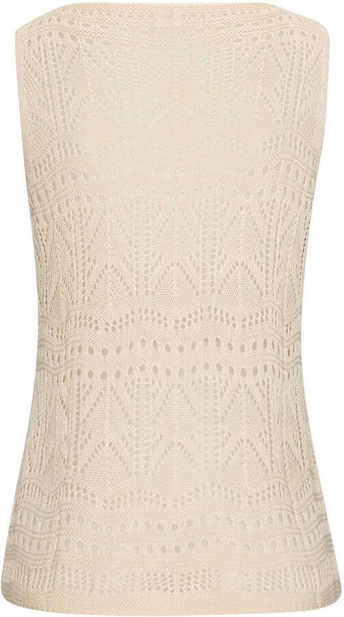 S.Oliver RED LABEL Beachwear Gebreide top met semi-transparant ajourpatroon strandtop met gaatjespatroon - Foto 5