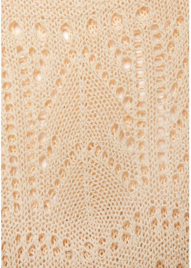 S.Oliver RED LABEL Beachwear Gebreide top met semi-transparant ajourpatroon strandtop met gaatjespatroon - Foto 3