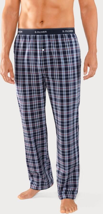 S.Oliver RED LABEL Beachwear Geweven broek met logo in de band - Foto 5