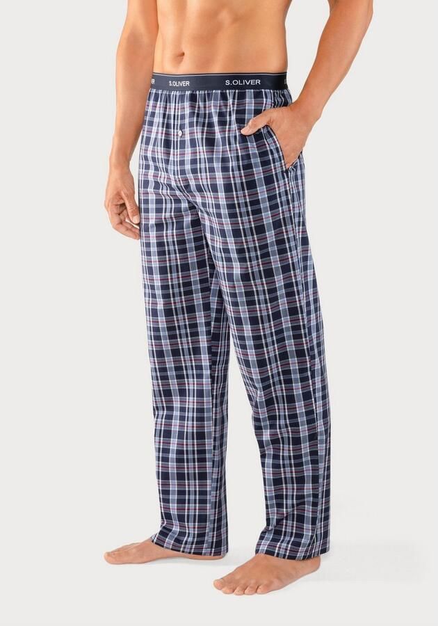 S.Oliver RED LABEL Beachwear Geweven broek met logo in de band - Foto 3