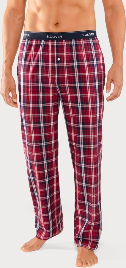 S.Oliver RED LABEL Beachwear Geweven broek met logo in de band - Foto 5