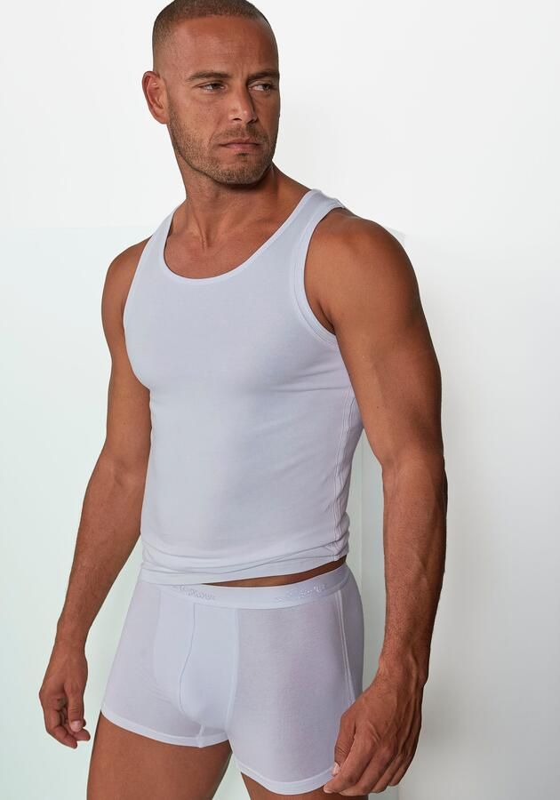 S.Oliver RED LABEL Beachwear Hemd zonder mouwen met overlock-naden van katoenmix (1 stuk) - Foto 6