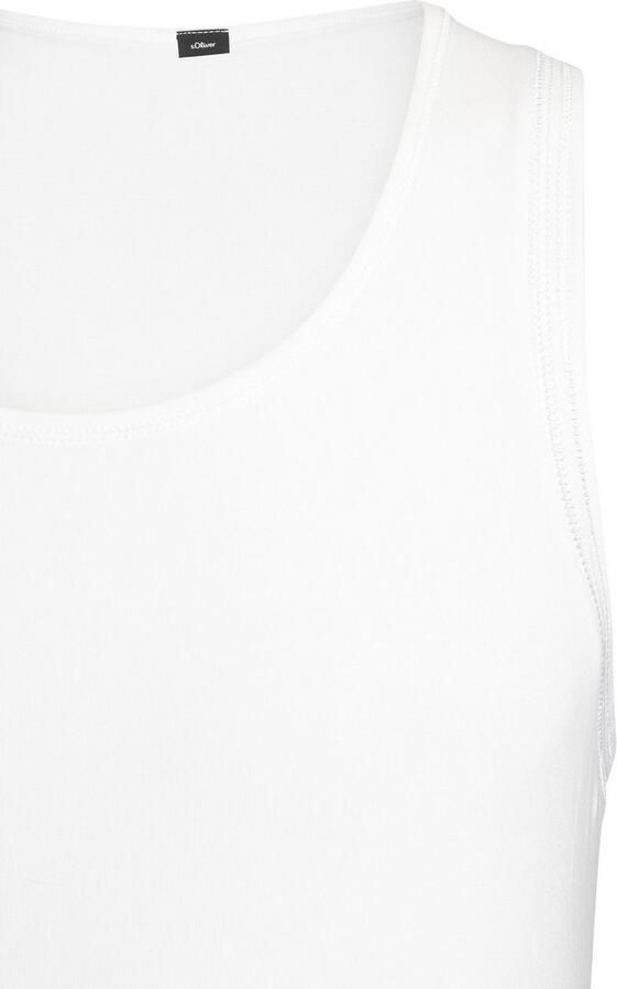 S.Oliver RED LABEL Beachwear Hemd zonder mouwen met overlock-naden van katoenmix (1 stuk) - Foto 3