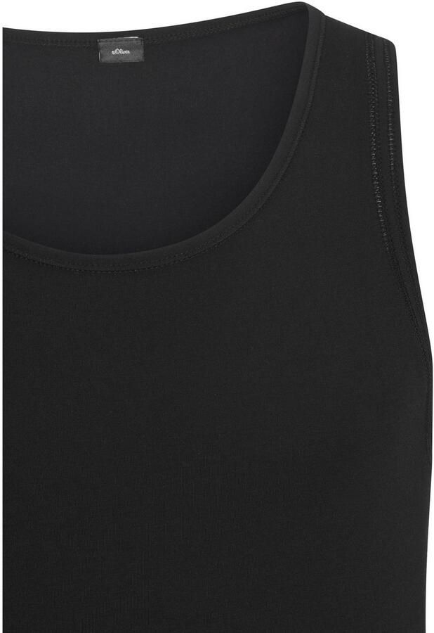S.Oliver RED LABEL Beachwear Hemd zonder mouwen met overlock-naden van katoenmix (1 stuk) - Foto 3