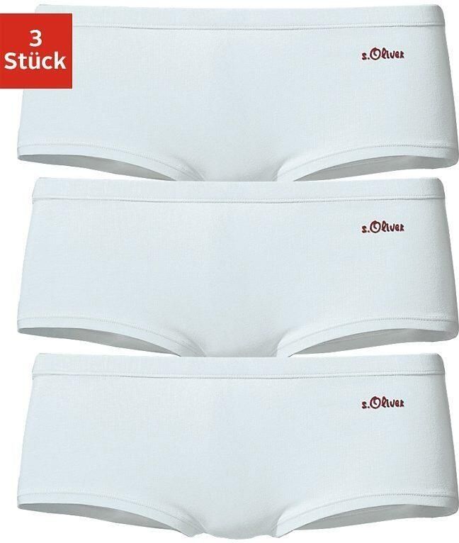 S.Oliver RED LABEL Beachwear Hipster elastische katoenkwaliteit (3 stuks) - Foto 4