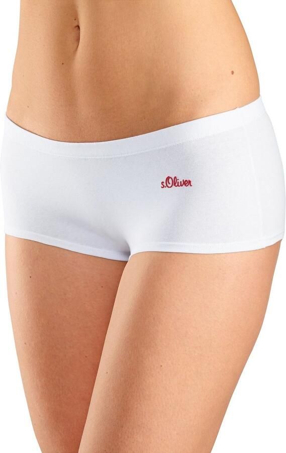 S.Oliver RED LABEL Beachwear Hipster elastische katoenkwaliteit (3 stuks) - Foto 3