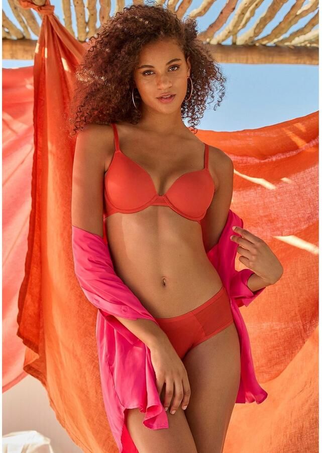 S.Oliver RED LABEL Beachwear Hipster Louise met mesh-inzetten opzij - Foto 3