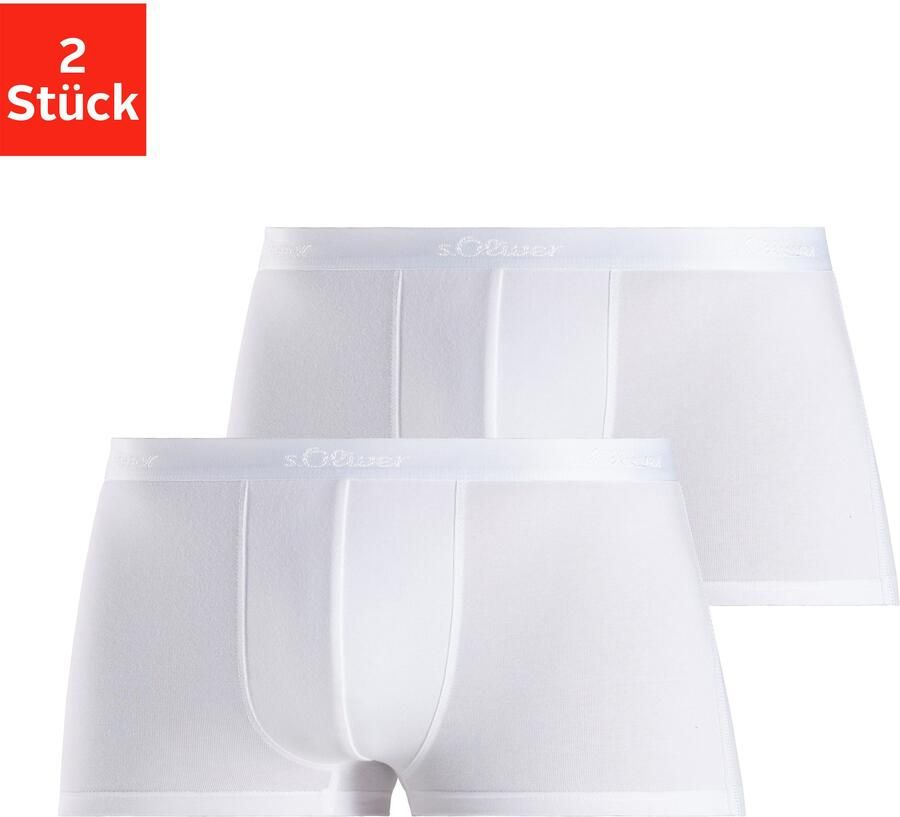 S.Oliver RED LABEL Beachwear Hipster strak zittende boxershorts van zacht modal (set 2 stuks) - Foto 6