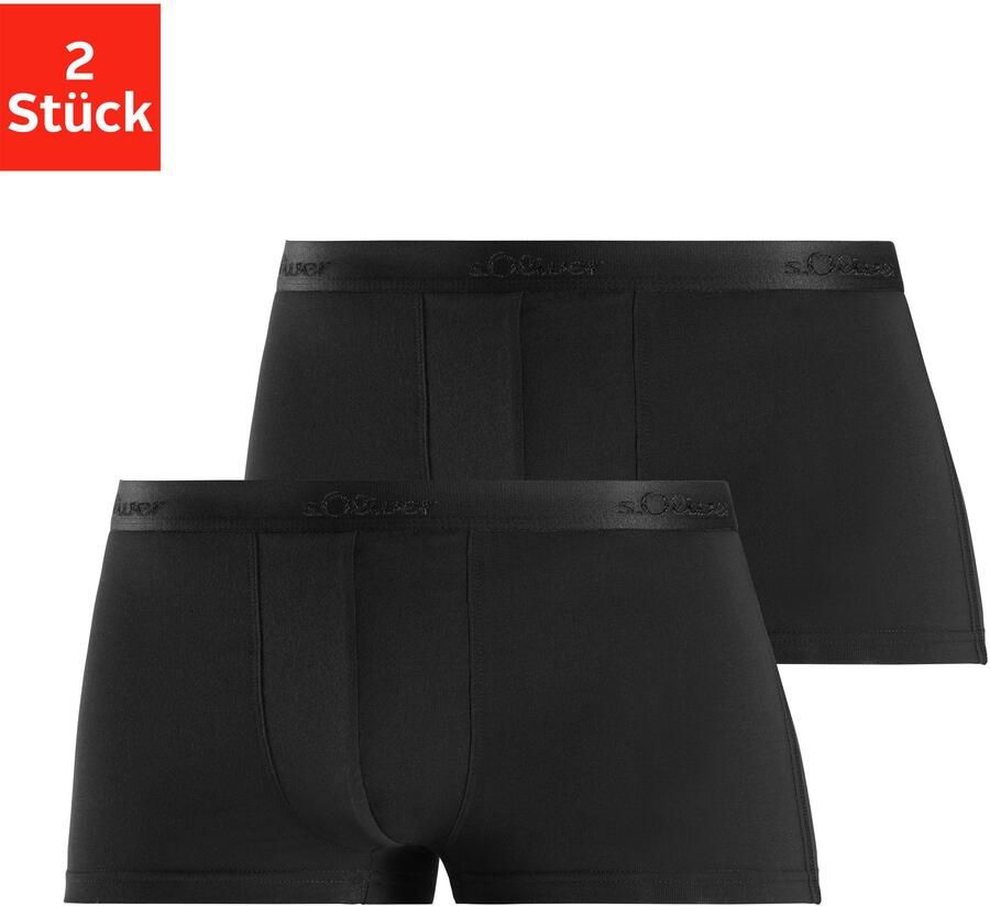 S.Oliver RED LABEL Beachwear Hipster strak zittende boxershorts van zacht modal (set 2 stuks) - Foto 5
