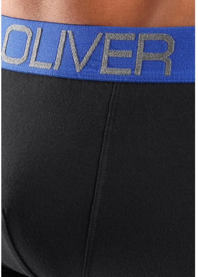 S.Oliver RED LABEL Beachwear Hipster strak zittende boxershorts voor heren van katoenmix (set 4 stuks)