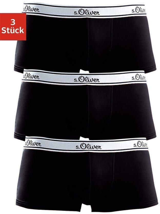 S.Oliver RED LABEL Beachwear Hipster strak zittende mooie retro broek van katoenmix (set 3 stuks) - Foto 2