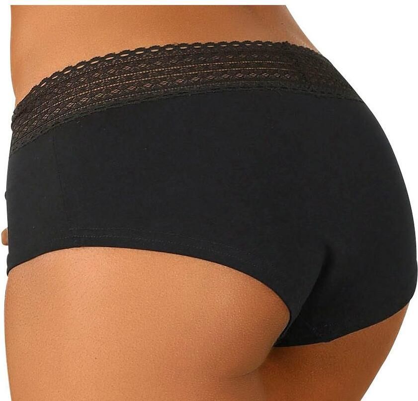 S.Oliver RED LABEL Beachwear Hipster van elastische katoen-kwaliteit met grafische kant (3 stuks) - Foto 2