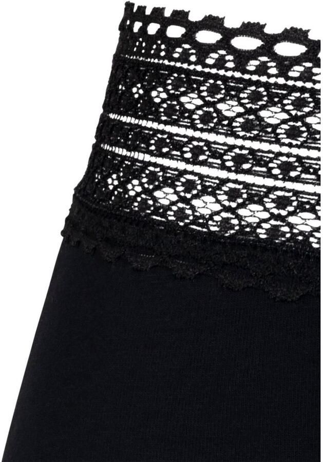 S.Oliver RED LABEL Beachwear Hipster van elastische katoen-kwaliteit met grafische kant (3 stuks) - Foto 4