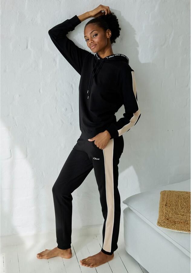 S.Oliver RED LABEL Beachwear Hoodie met contrasterende accenten loungewear (1-delig) - Foto 5