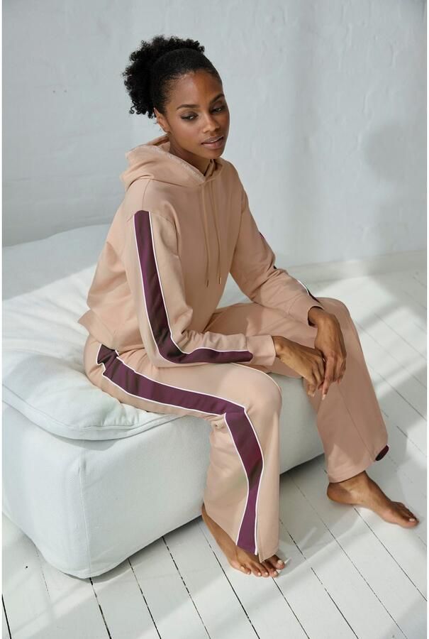 S.Oliver RED LABEL Beachwear Hoodie met contrasterende accenten loungewear (1-delig) - Foto 4