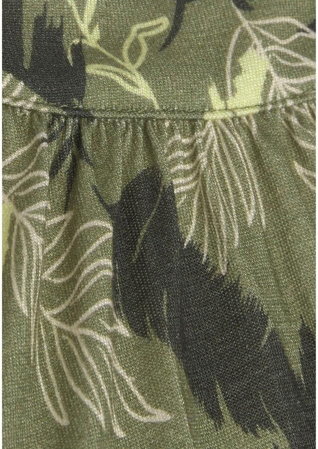 S.Oliver RED LABEL Beachwear Jumpsuit met bladerenprint en brede smockinzet zomerse jumpsuit - Foto 6