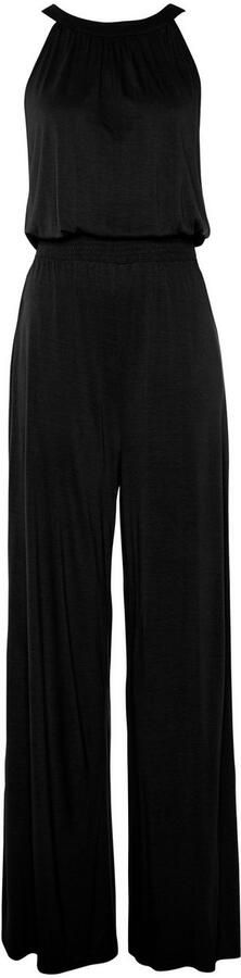 S.Oliver RED LABEL Beachwear Jumpsuit met breed smoke-inzetstuk lange jumpsuit van viscosejersey - Foto 4