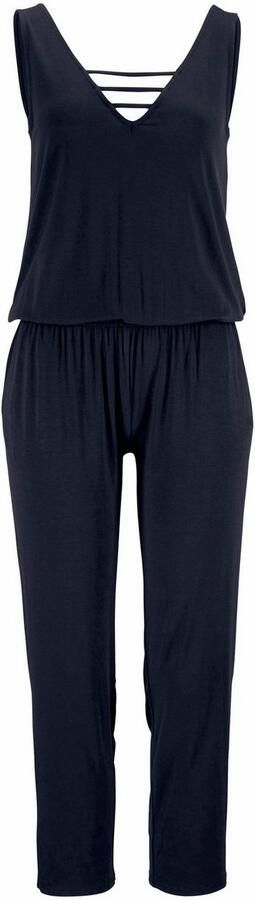 S.Oliver RED LABEL Beachwear Jumpsuit met versierde halslijn elastische jumpsuit met zakken - Foto 5