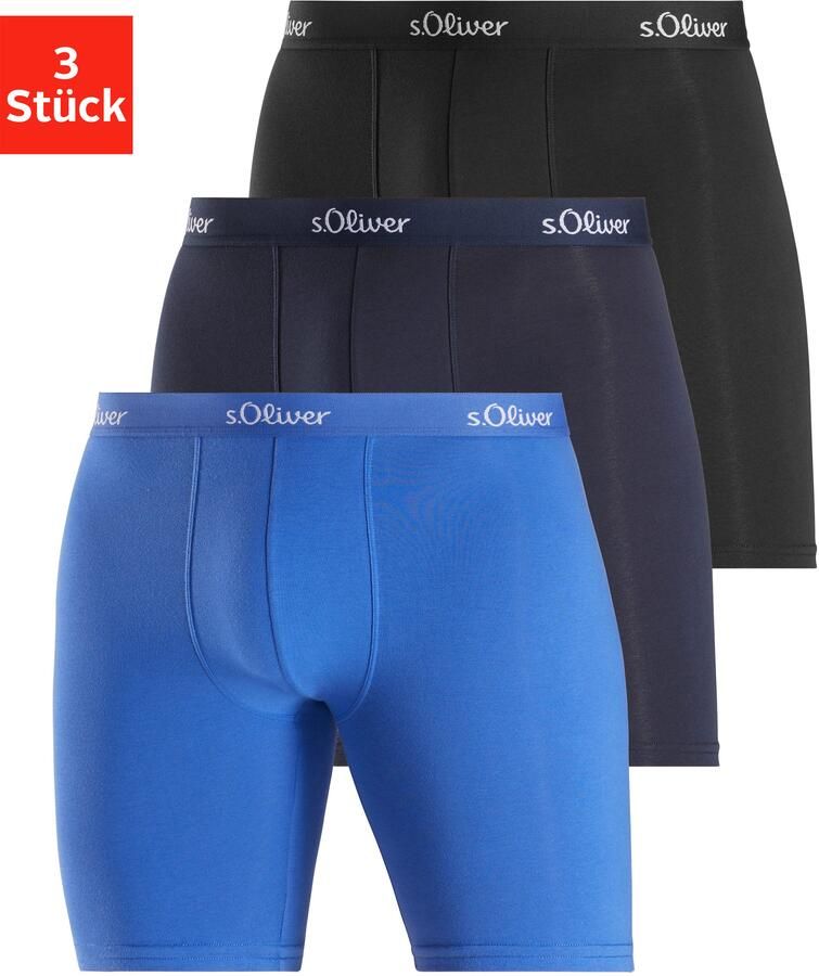 S.Oliver RED LABEL Beachwear Lange boxershort Boxershorts voor heren (set 3 stuks) - Foto 4