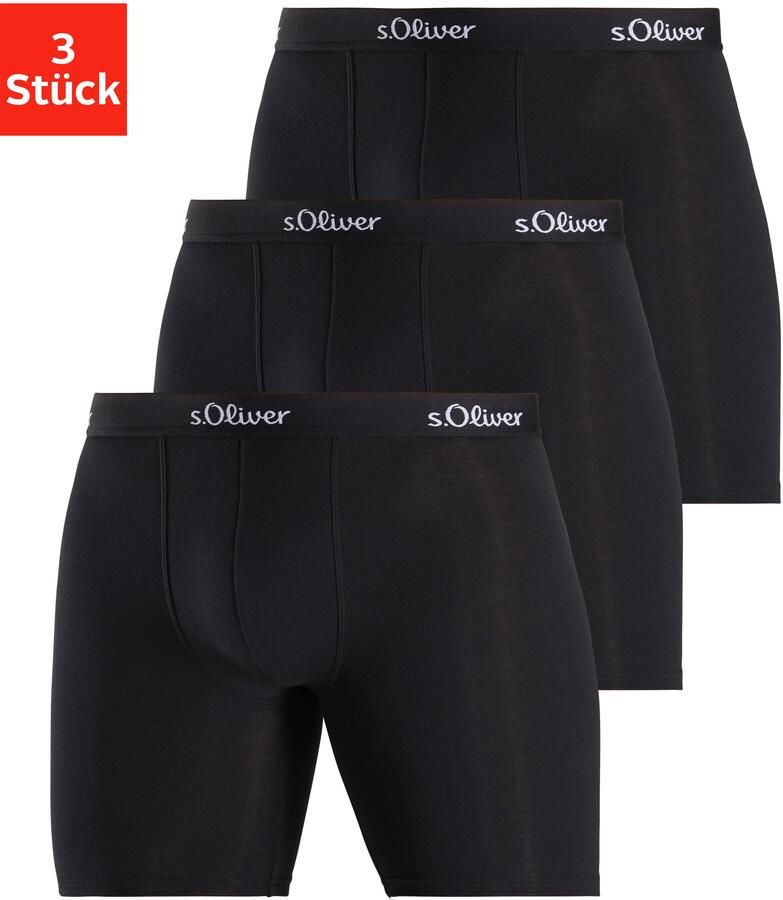 S.Oliver RED LABEL Beachwear Lange boxershort Boxershorts voor heren (set 3 stuks) - Foto 3