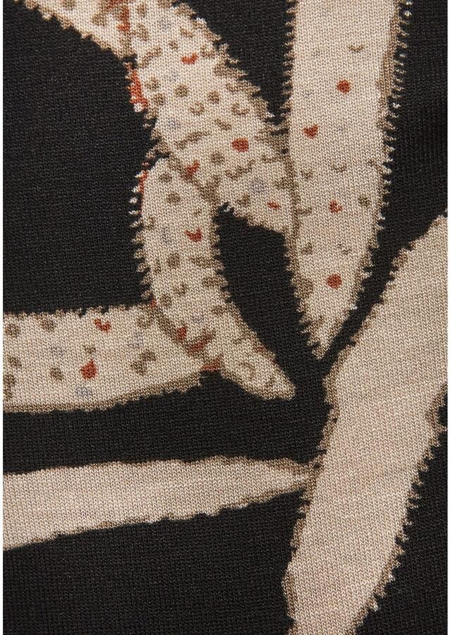 S.Oliver RED LABEL Beachwear Maxi-jurk met bladerenprint luchtige zomerjurk met zakken strandjurk - Foto 3