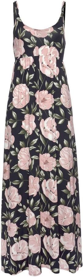 S.Oliver RED LABEL Beachwear Maxi-jurk met laag uitgesneden rug zomerjurk met all-over print strandjurk - Foto 4