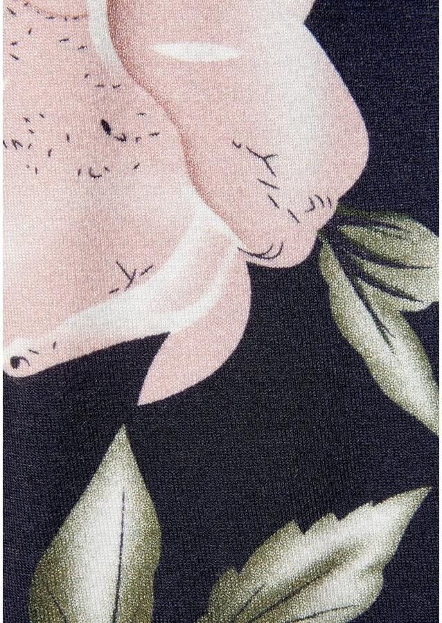 S.Oliver RED LABEL Beachwear Maxi-jurk met laag uitgesneden rug zomerjurk met all-over print strandjurk - Foto 3