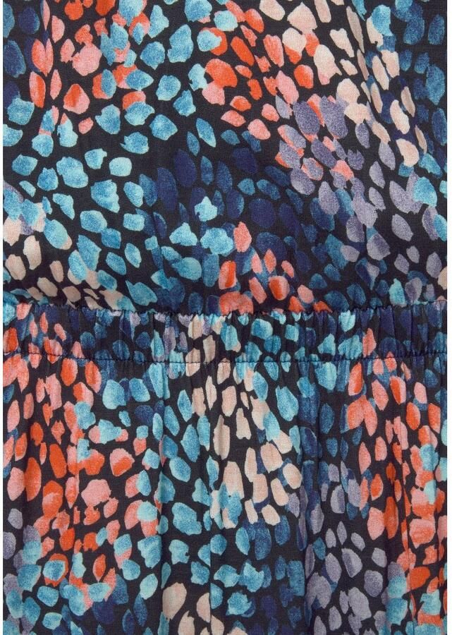 S.Oliver RED LABEL Beachwear Maxi-jurk met stippenprint en split zachte jersey jurk zomerjurk - Foto 2