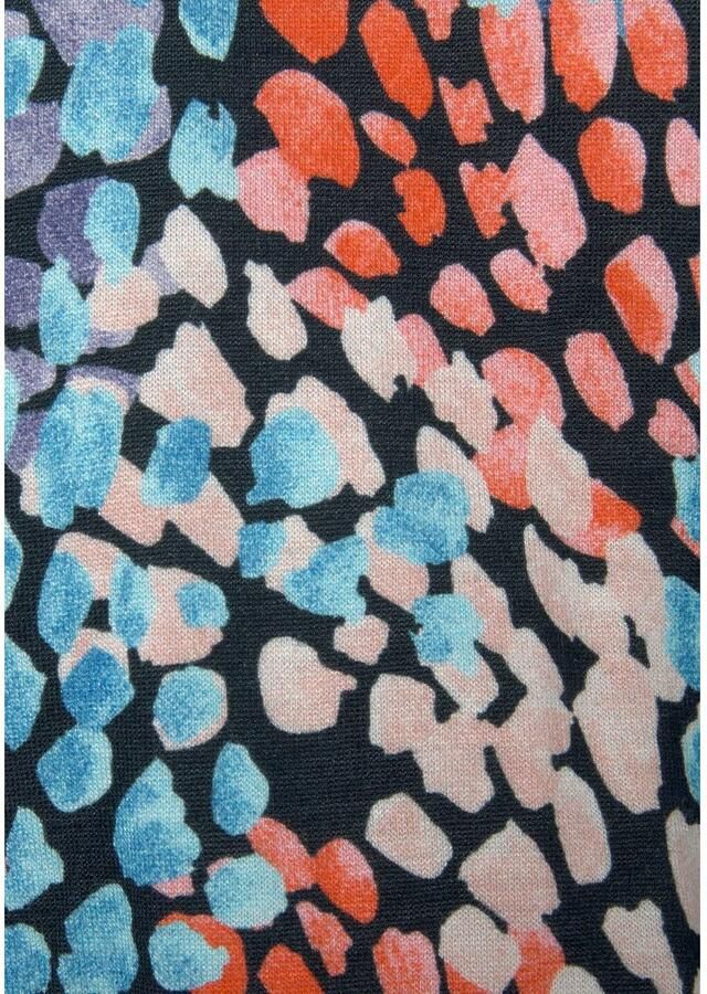 S.Oliver RED LABEL Beachwear Maxi-jurk met stippenprint en split zachte jersey jurk zomerjurk - Foto 3