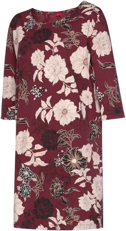 S.Oliver RED LABEL Beachwear Nachthemd bloemdessin met halve mouwen - Foto 5