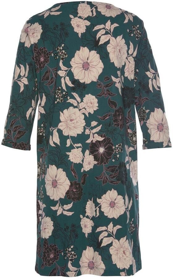 S.Oliver RED LABEL Beachwear Nachthemd bloemmotief met 3 4-mouwen - Foto 4