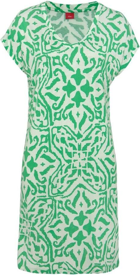 S.Oliver RED LABEL Beachwear Nachthemd met bloemig etno-patroon (1-delig) - Foto 4