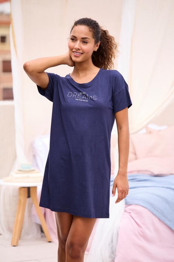 S.Oliver RED LABEL Beachwear Nachthemd met frontprint - Foto 4