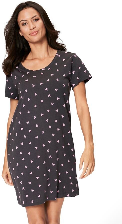 S.Oliver RED LABEL Beachwear Nachthemd met hartmotieven - Foto 6