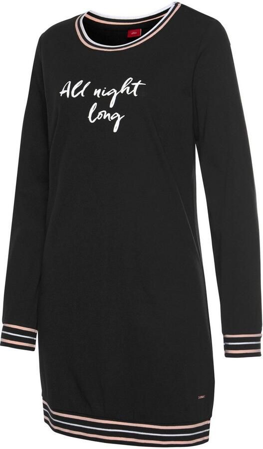 S.Oliver RED LABEL Beachwear Nachthemd met ribtricotboorden - Foto 3